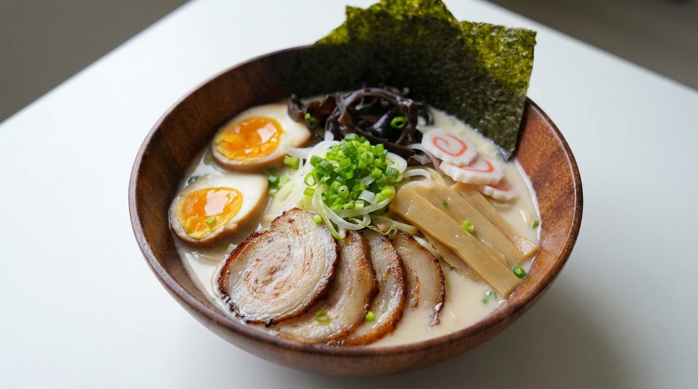 Rich & Creamy Japanese Tonkotsu Ramen