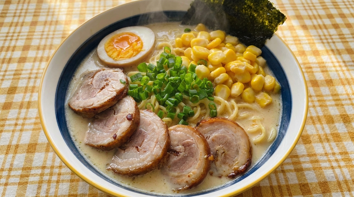 Japanese Tonkotsu Ramen with Homemade Chashu