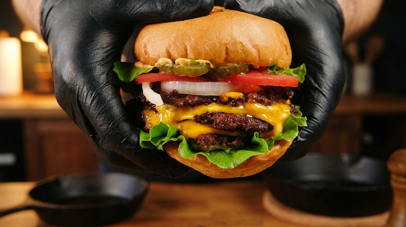 Ultimate Classic American Triple Cheeseburger