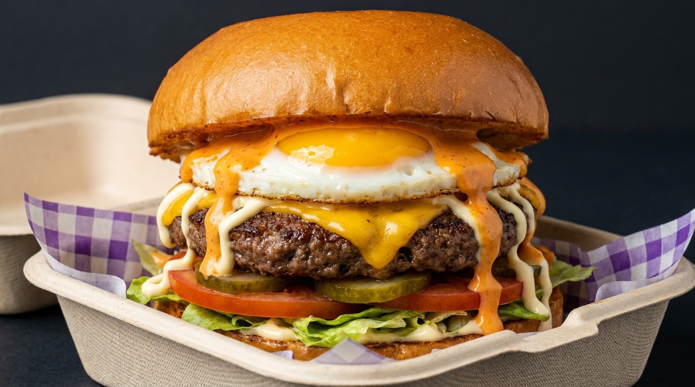 The Ultimate Beef, Egg, and Cheese Burger