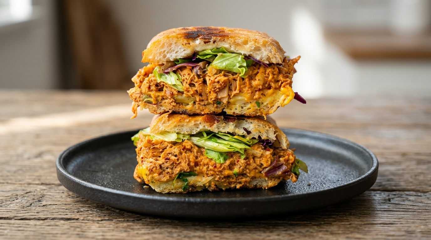 Mexican Spicy Shredded Chicken Sandwich