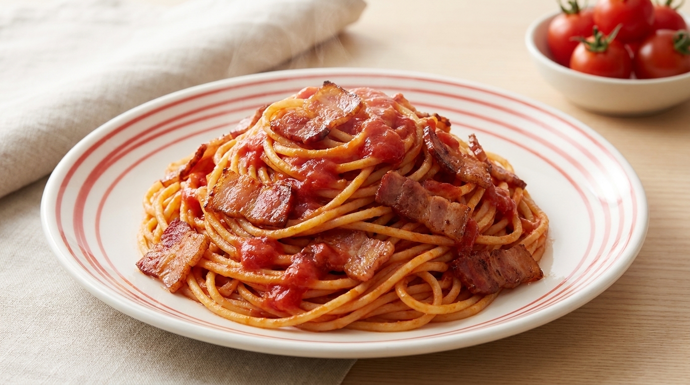 Classic Tomato and Bacon Pasta