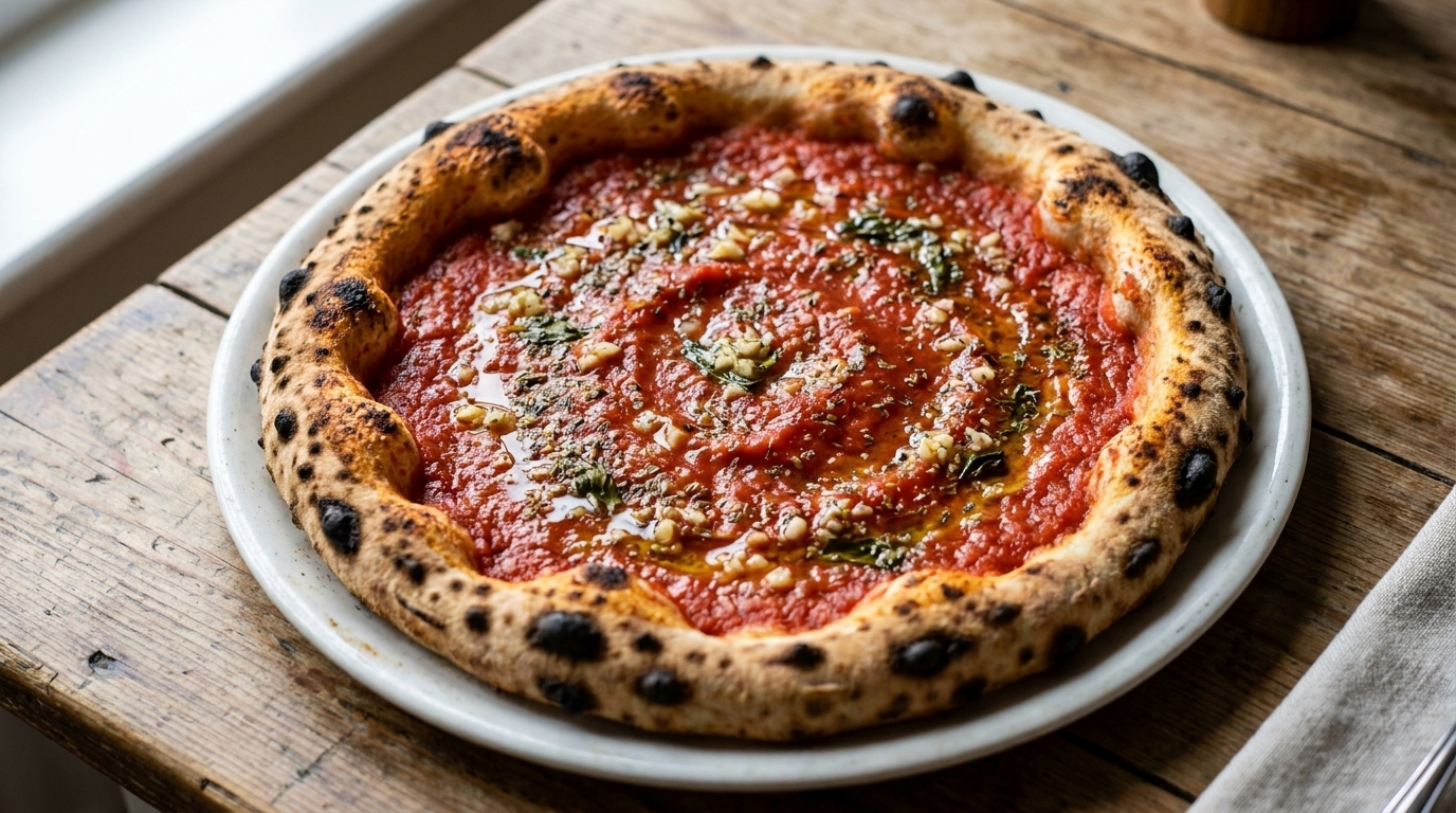 Classic Neapolitan Marinara Pizza