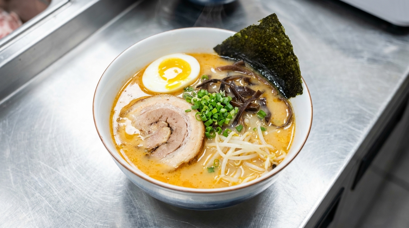 Authentic Japanese Tonkotsu Miso Ramen
