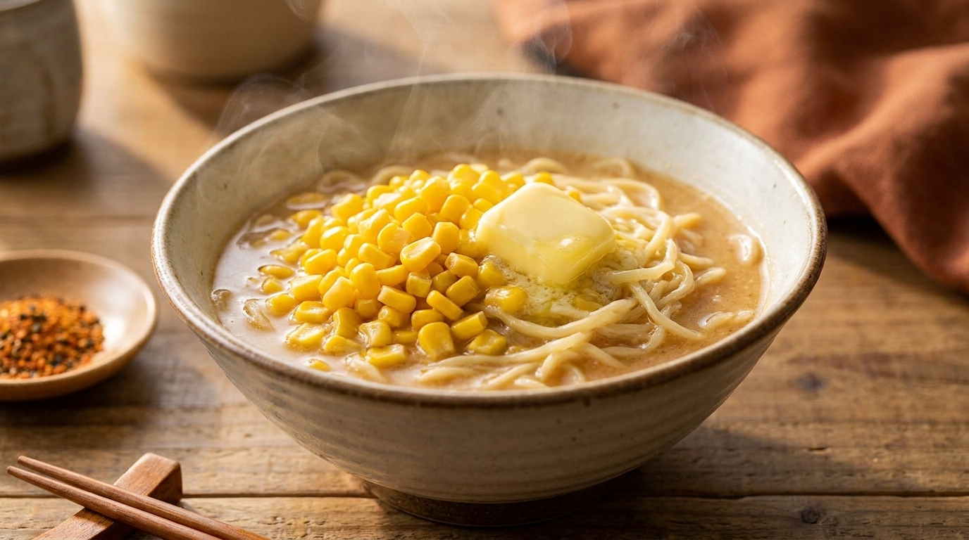 Quick & Creamy Miso Butter Corn Ramen