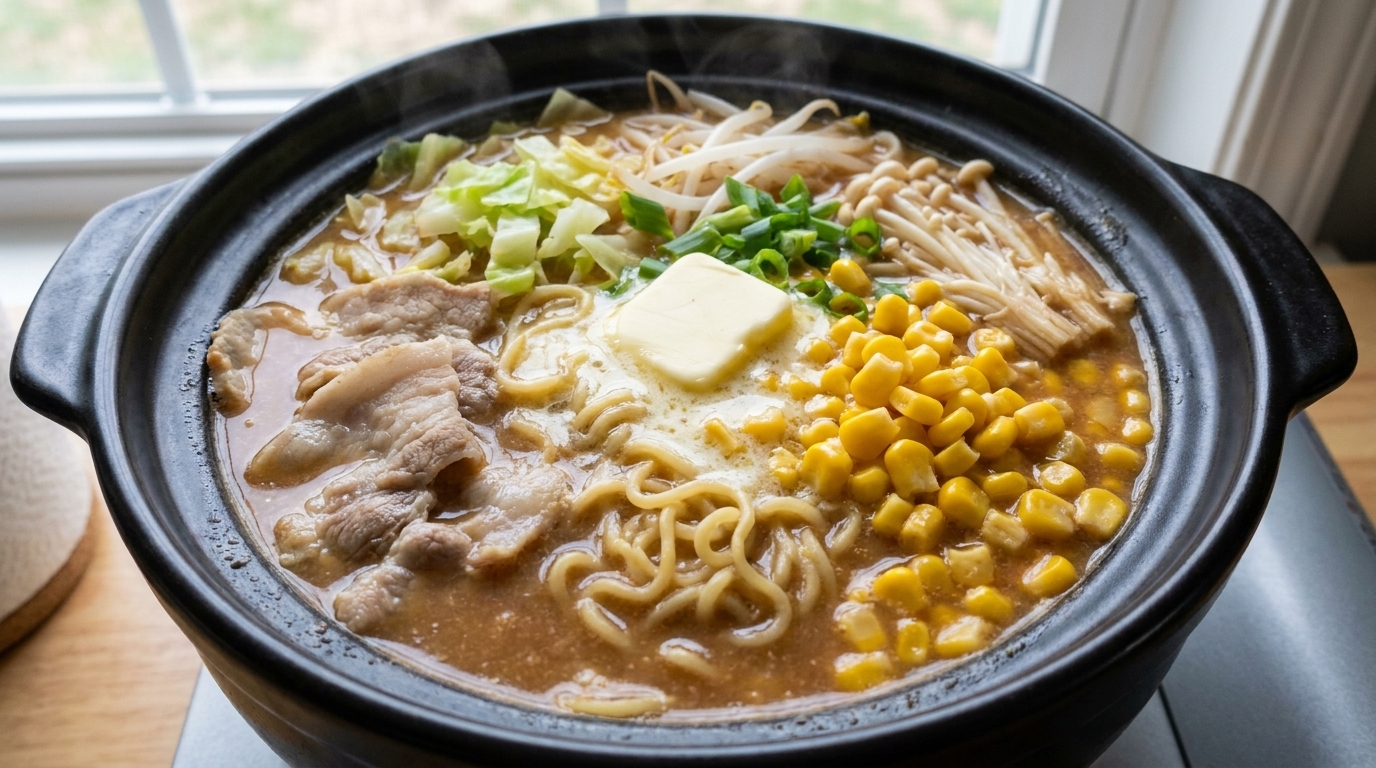 Miso Butter Corn Ramen Hot Pot