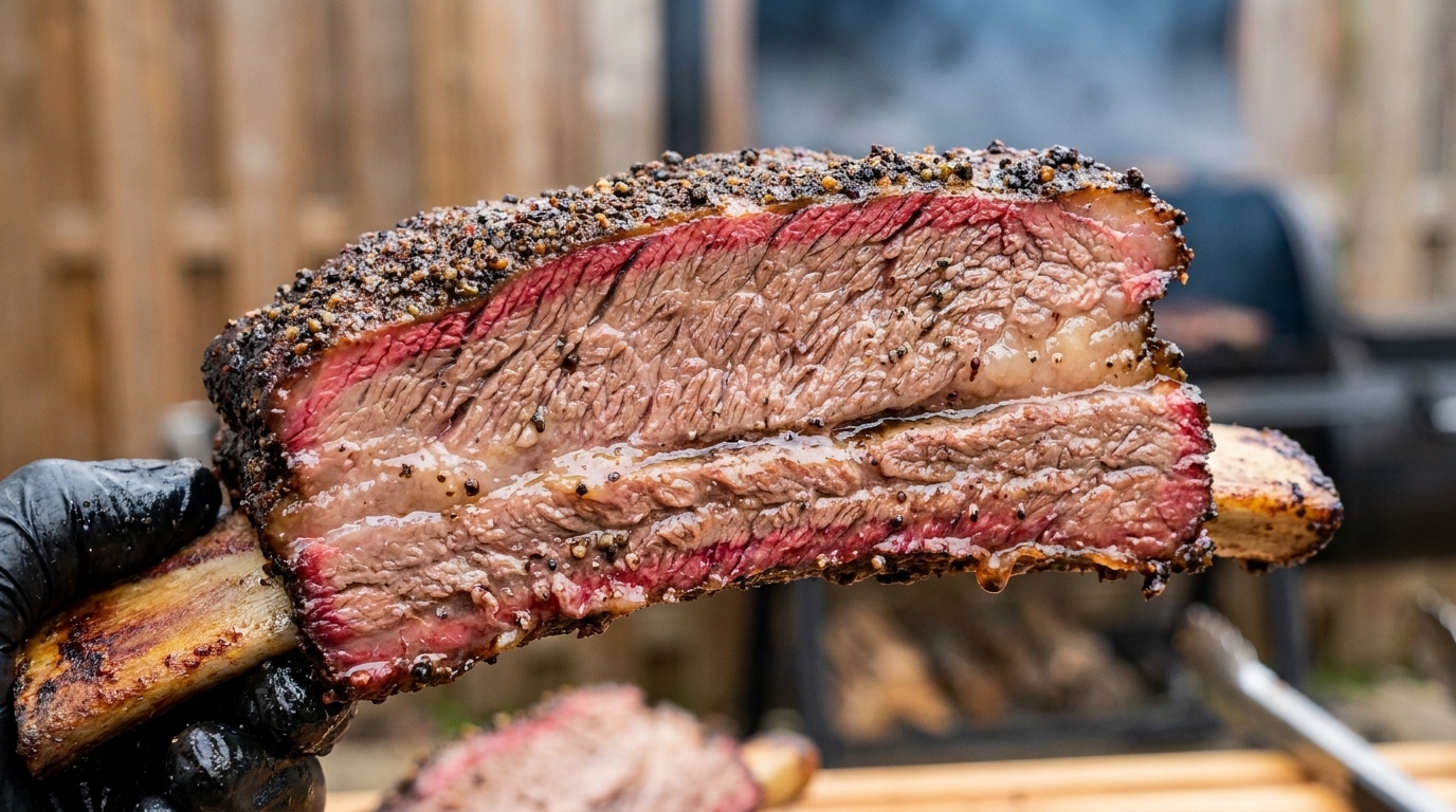 Texas-style Smoked Beef Ribs (Dinosaur Ribs)