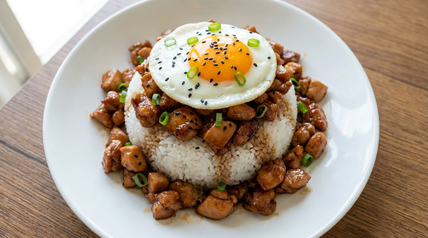 Japanese Minced Chicken Donburi