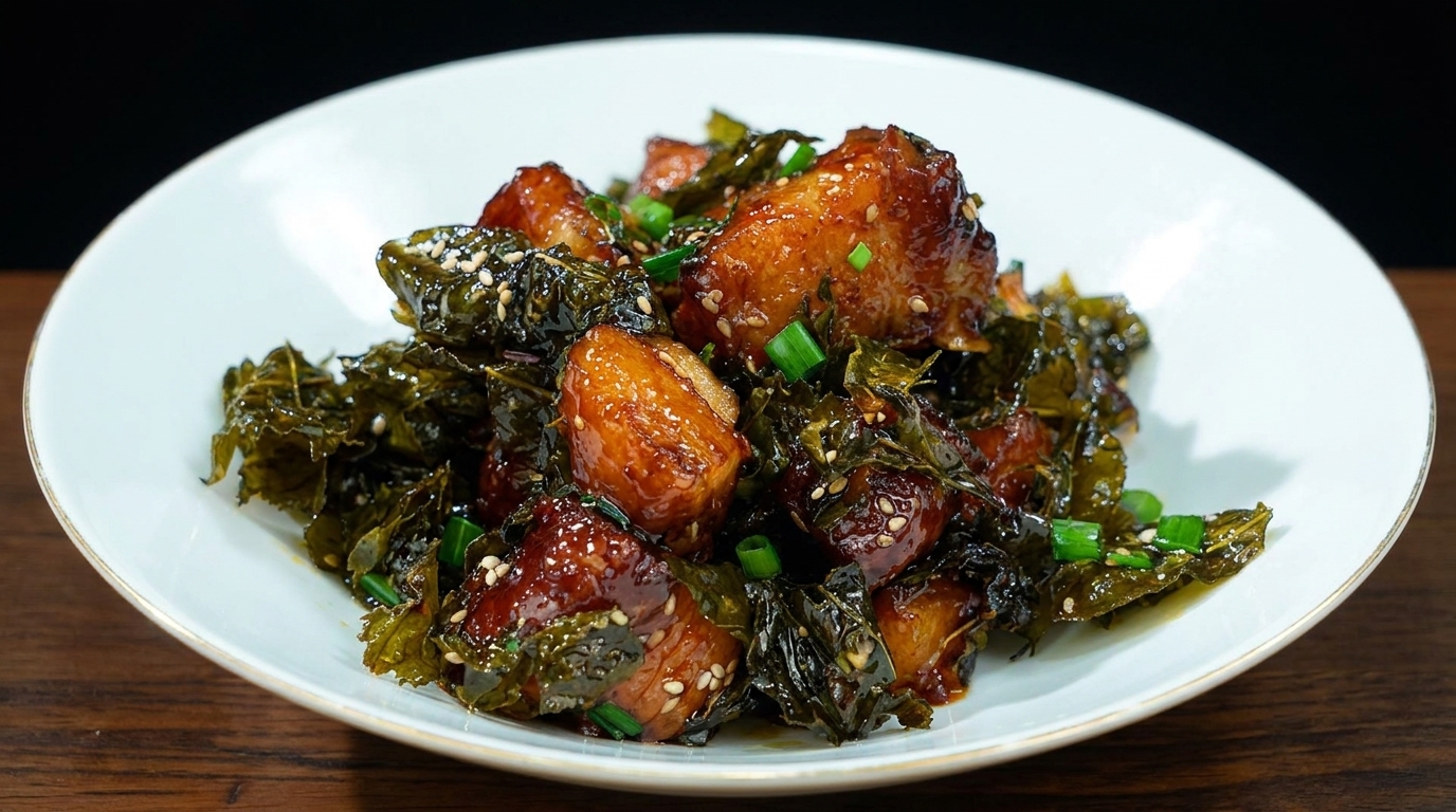 Tieguanyin Tea-Infused Braised Pork Belly