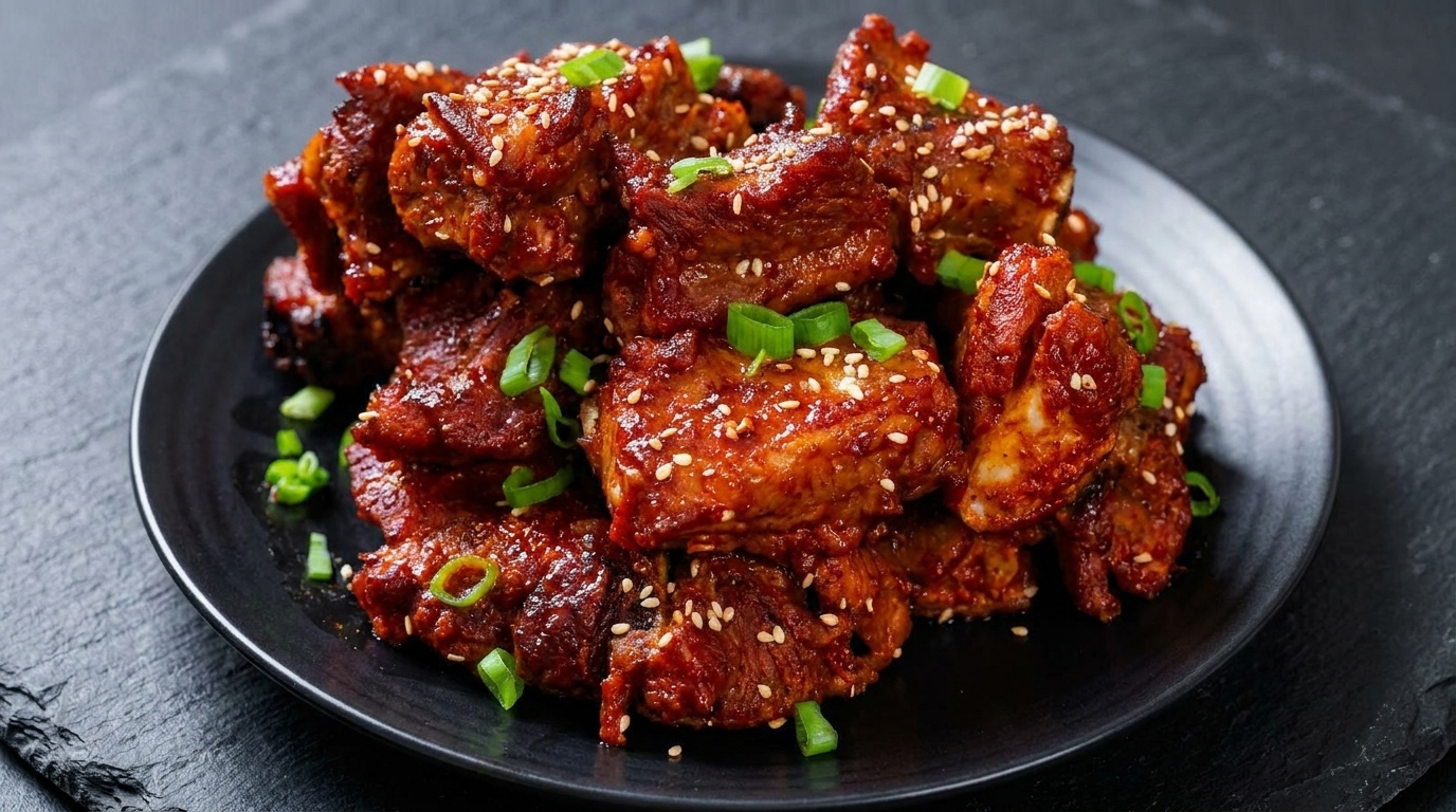 Korean Spicy Roasted Pork Ribs