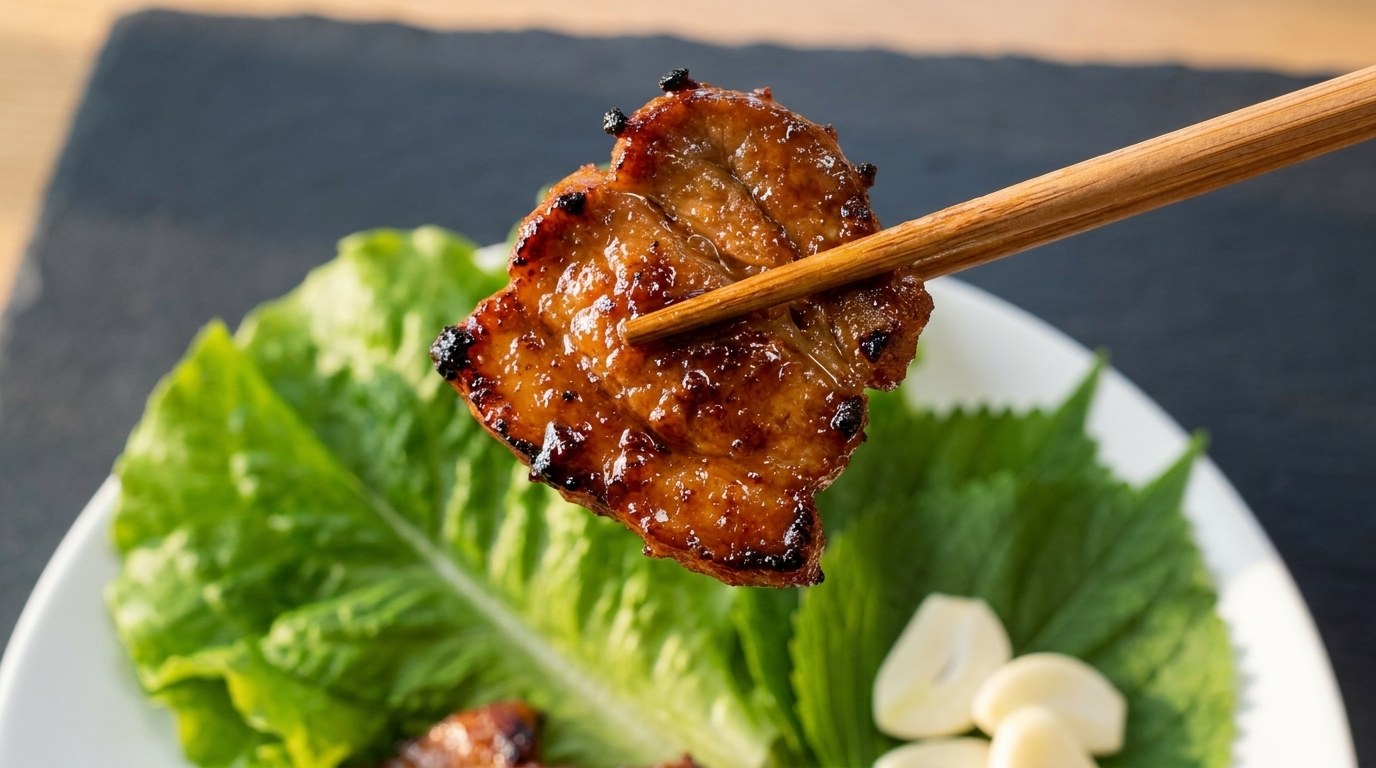 Korean Seasoned Grilled Pork (Dwaeji Bulgogi)