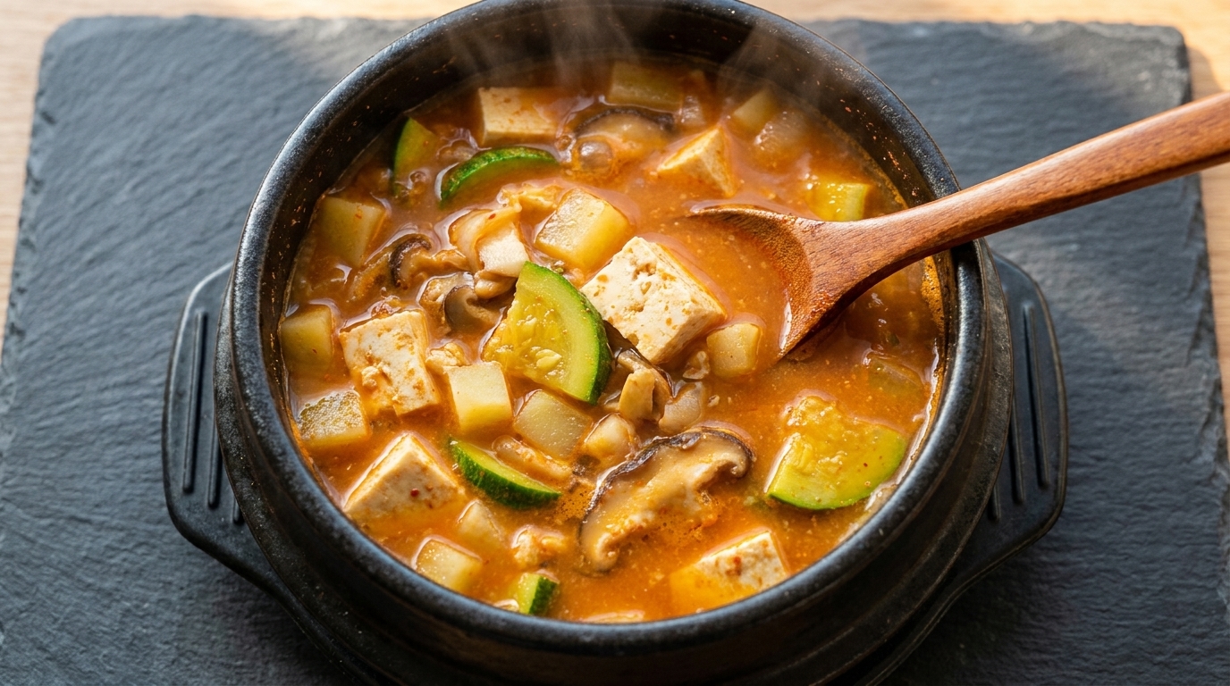 Classic Doenjang Jjigae (Korean Soybean Paste Stew)
