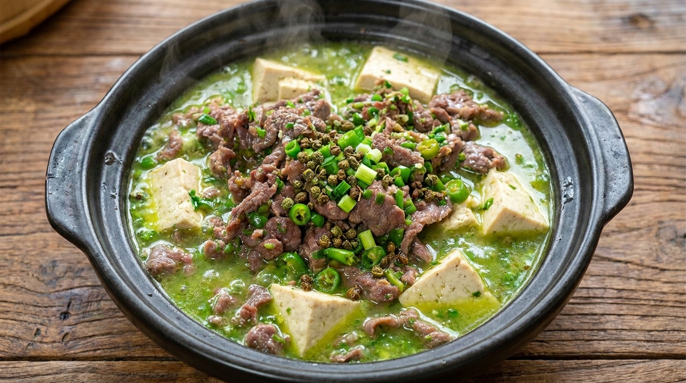 Sichuan Peppercorn Beef with Tofu
