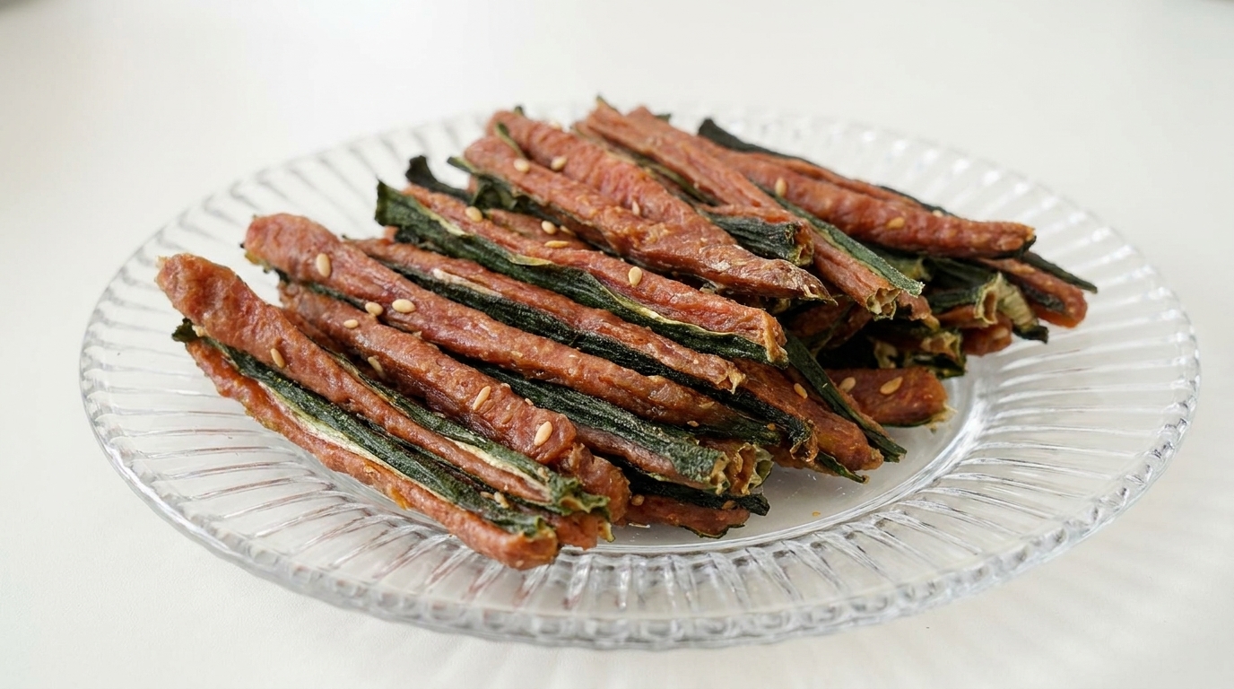 Dehydrated Okra and Chicken Pet Treats