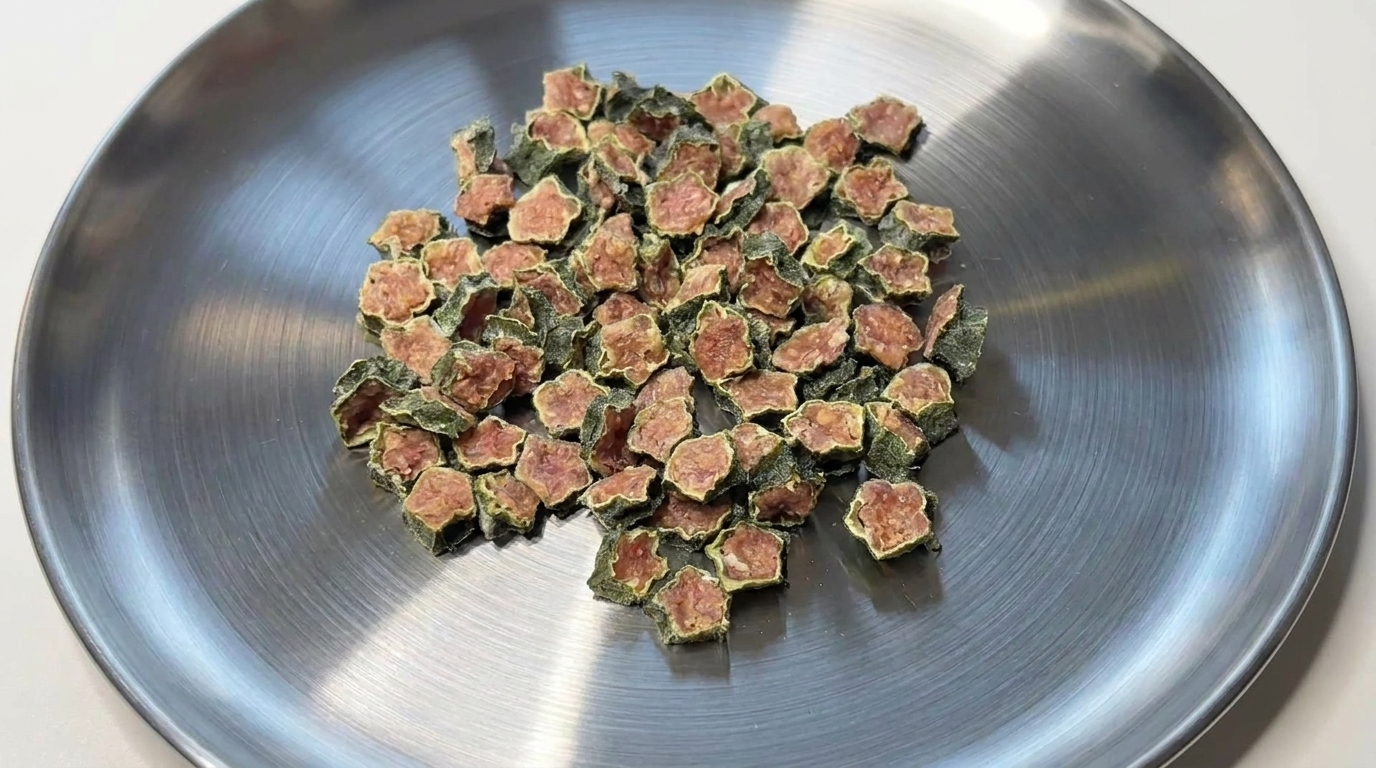 Homemade Okra and Chicken Star Pet Treats