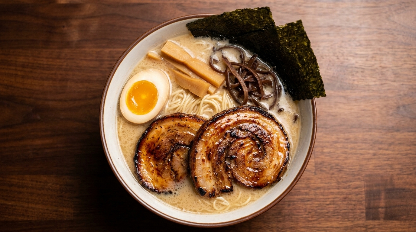 Authentic Japanese Chashu Pork & Tonkotsu Ramen