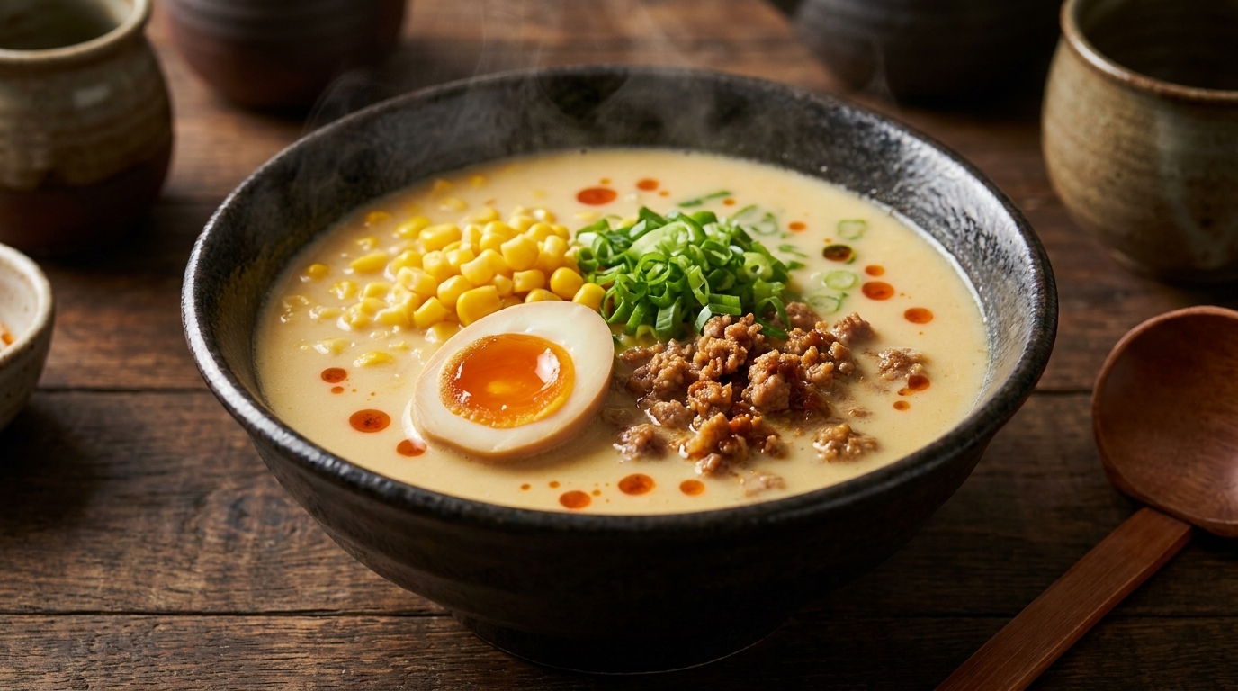 Creamy Soy Milk Miso Ramen (Tanyu Ramen)