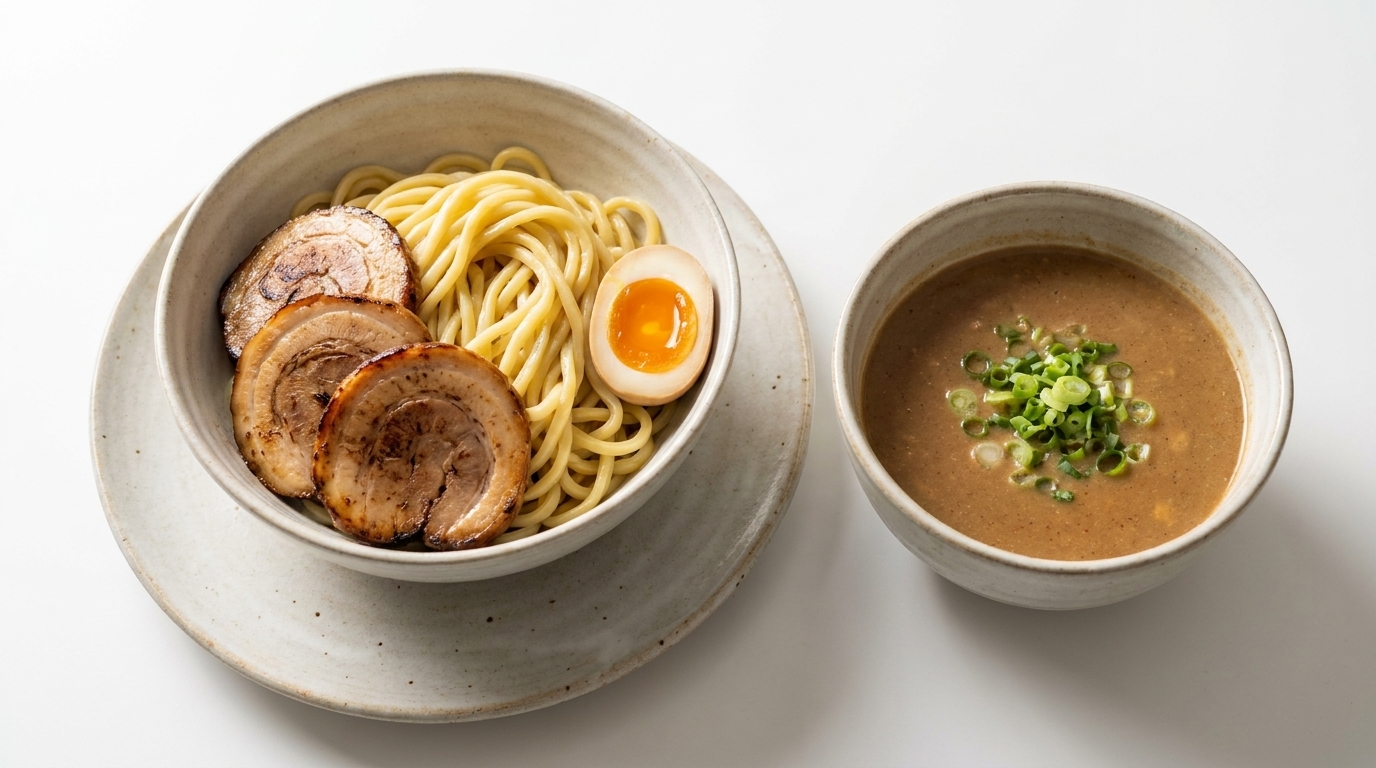 Rich Seafood Tonkotsu Tsukemen (Gyokai Tonkotsu)