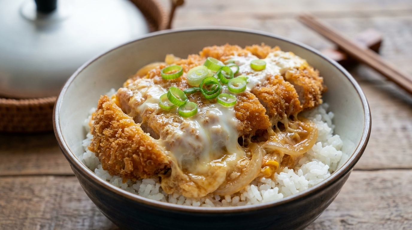Authentic Japanese Katsudon (Silky Egg Pork Cutlet Bowl)