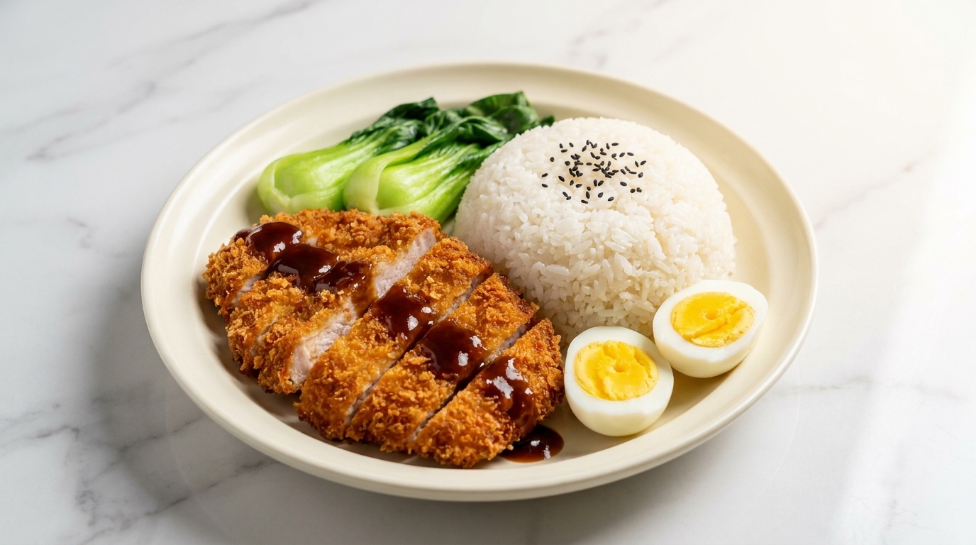 Crispy Tonkatsu Pork Cutlet with Savory Sauce