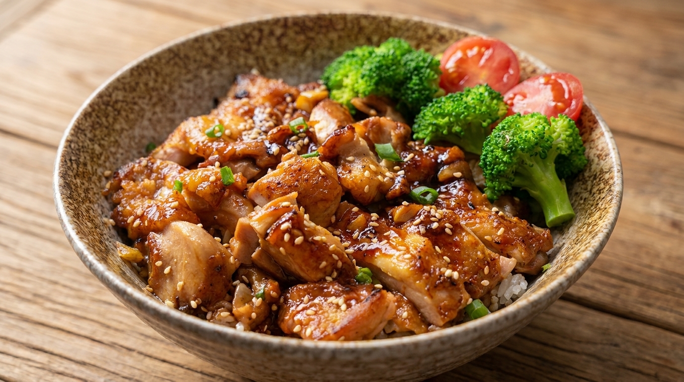 Easy Restaurant-Style Teriyaki Chicken Thigh over Rice