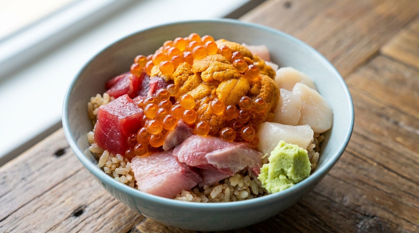 Authentic Kaisen Don (Japanese Seafood Rice Bowl)