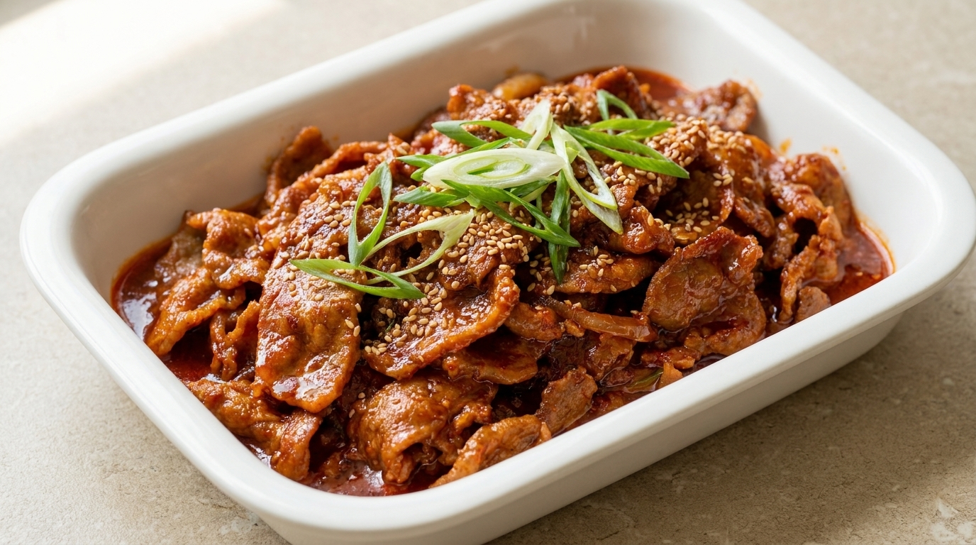 Spicy Korean Stir-Fried Pork (Jeyuk-bokkeum)