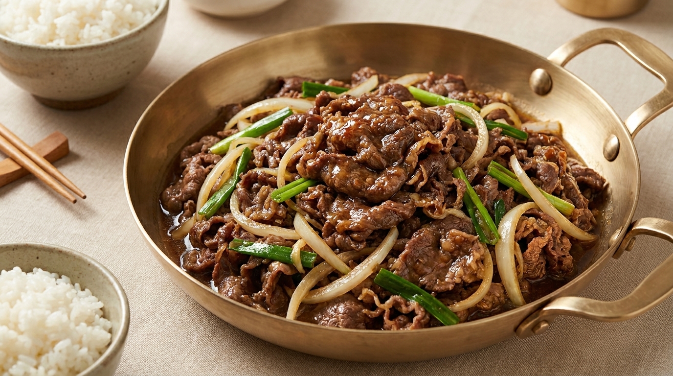 Authentic Korean Bulgogi (Stir-fried Beef)