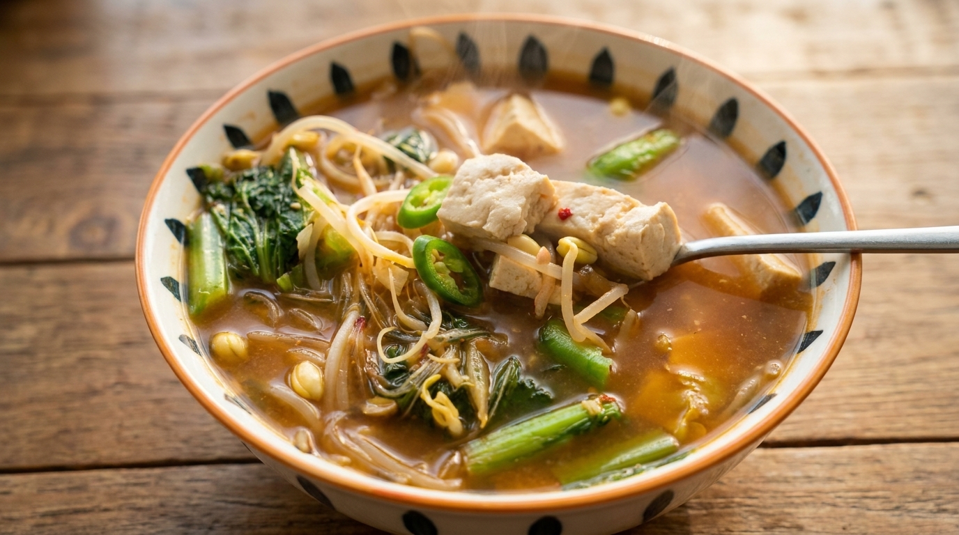 Hearty Korean Soybean Paste Soup (Doenjang-jjigae)
