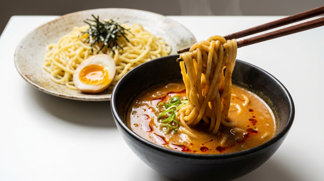 Japanese Curry Tsukemen (Kyoto-Style Dipping Noodles)