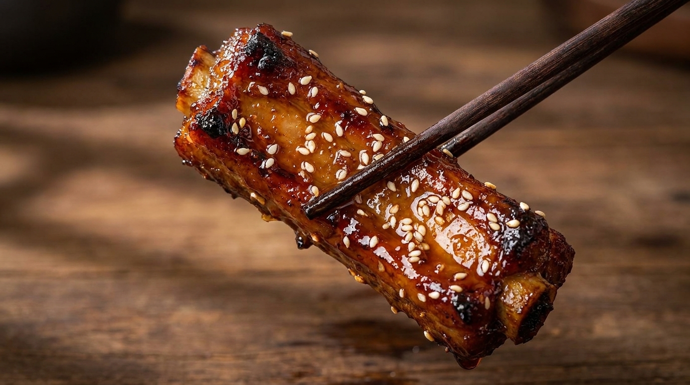 Easy Air Fryer Honey Glazed Pork Ribs