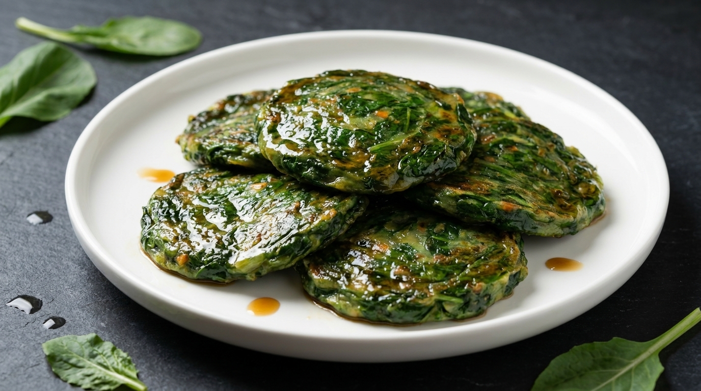 Traditional Kunshan Vegetable Pancakes (Cai Lata)