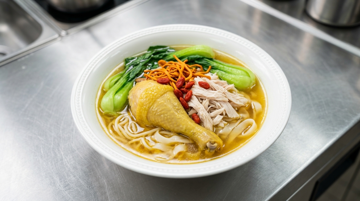 Golden Chicken Soup Noodles