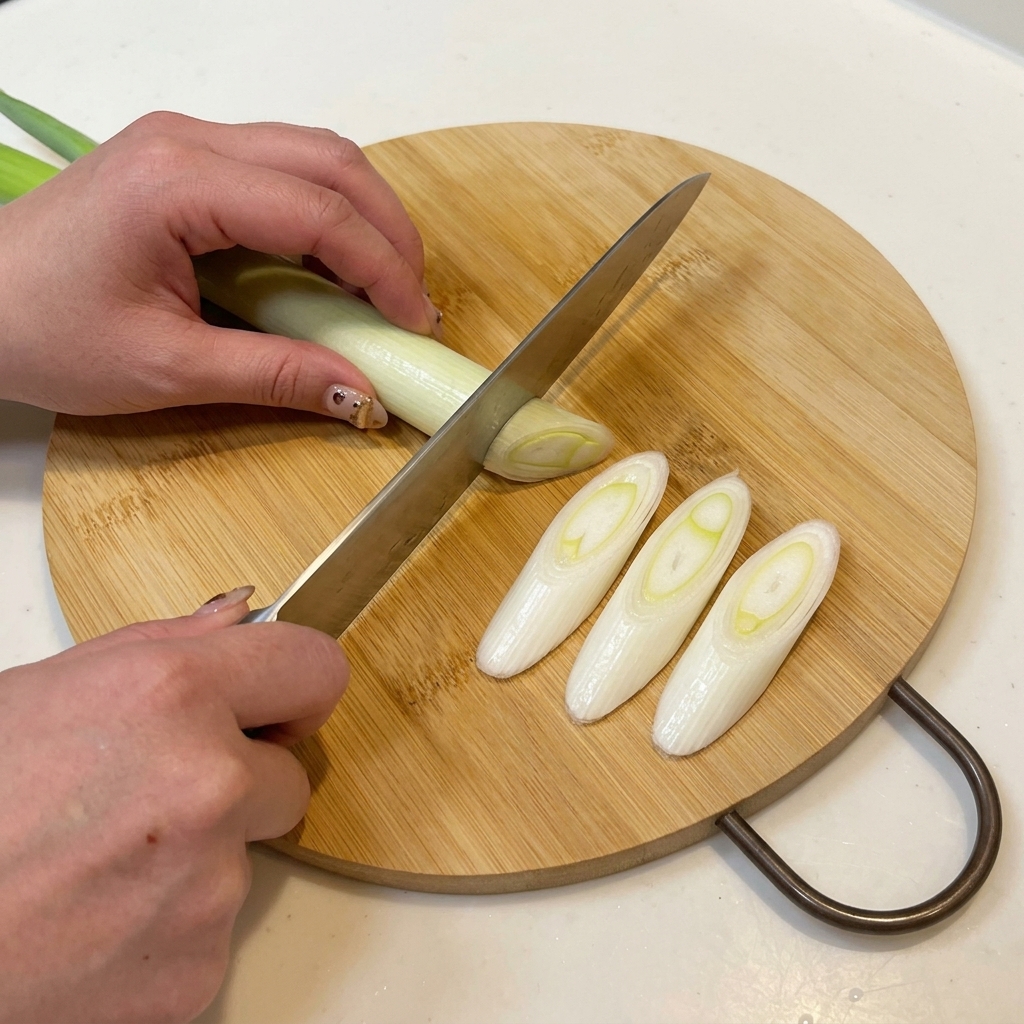 Sausages sliced into even rounds, prepared for stir-frying.