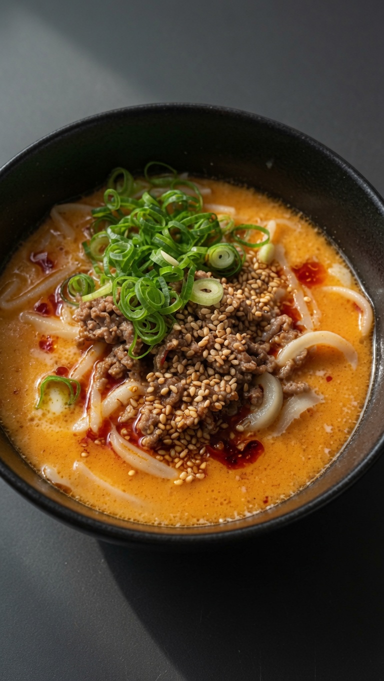 Quick and Creamy Japanese Miso Tantan Udon