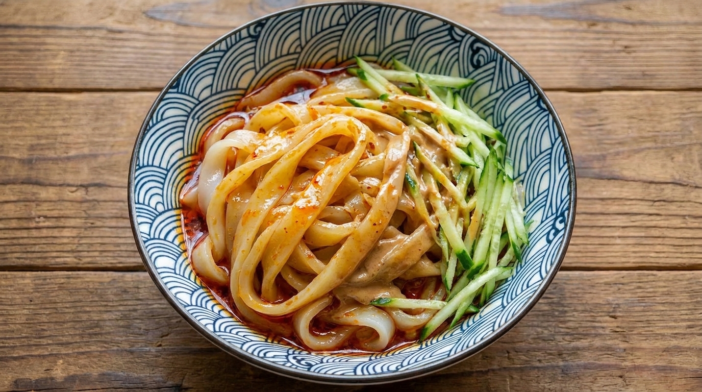Cold Mustard Noodles (Liangpi-Style)