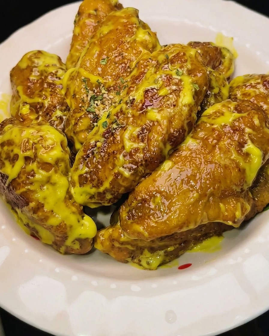 Chicken wings returning to hot oil for a quick second fry to enhance crispiness.