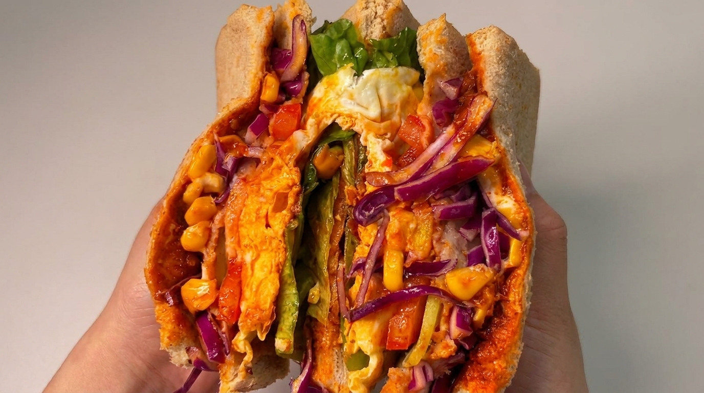 Spicy Beef Sauce Sandwich
