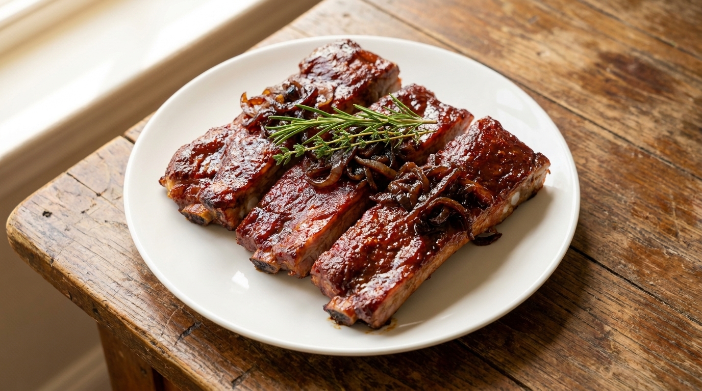 Slow-Roasted American BBQ Pork Ribs