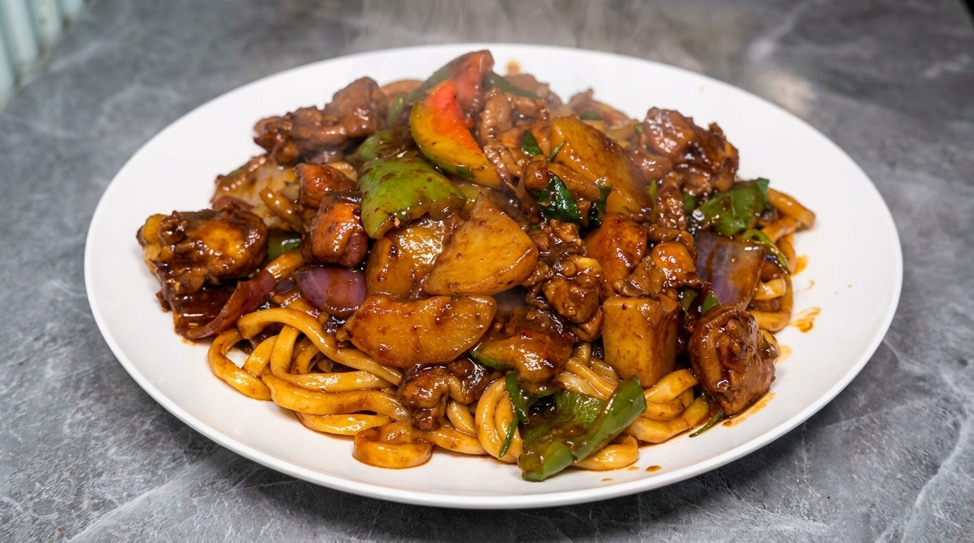 Spicy Chicken Thigh Mixed Noodles