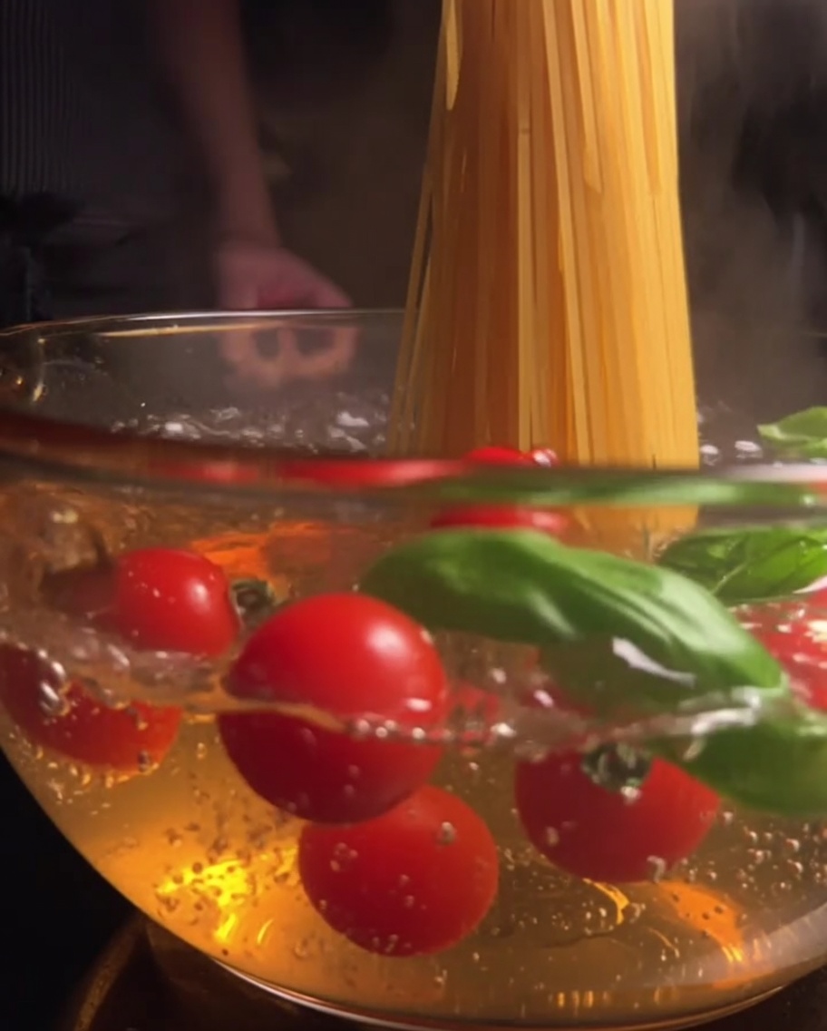 Tomato paste being stirred into the browned meat and vegetable mixture.