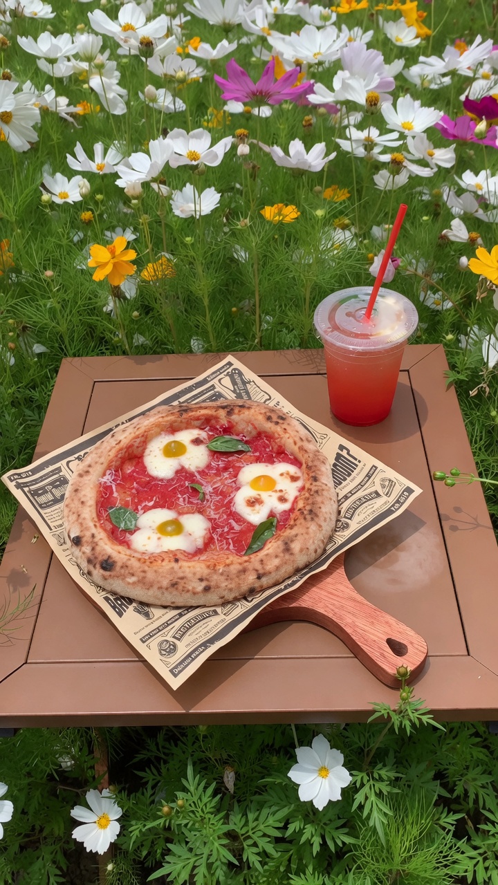 Flower Margherita Pizza