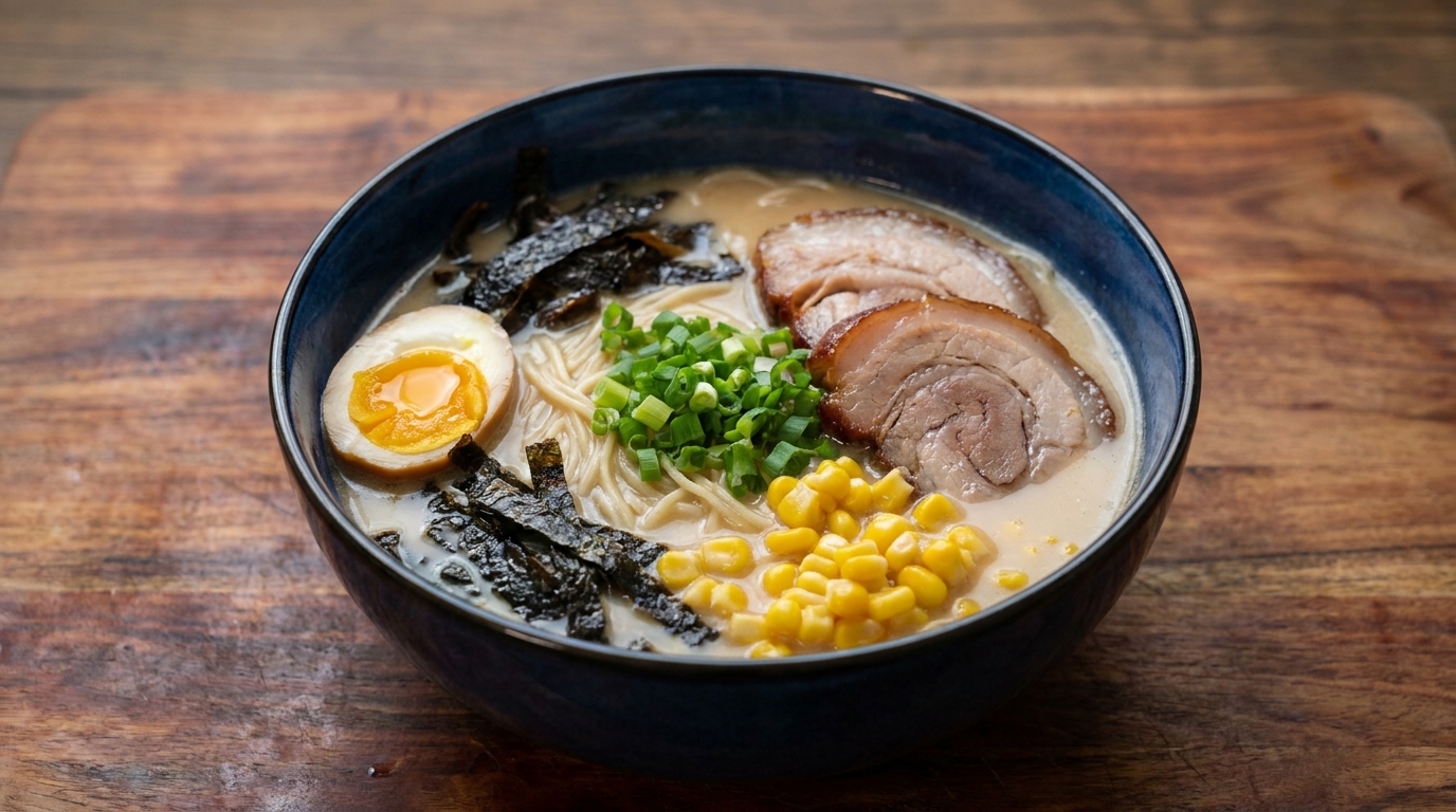 Authentic Tonkotsu Ramen with Homemade Chashu
