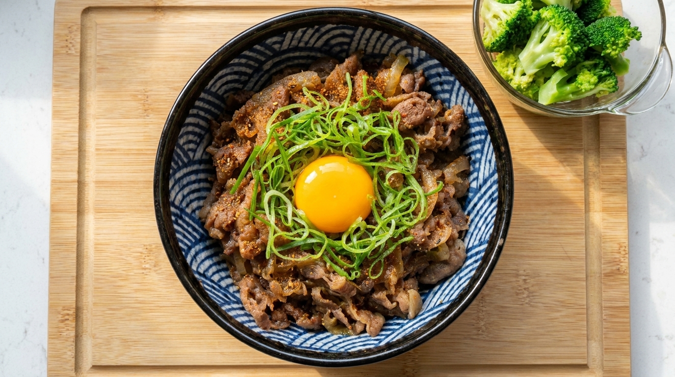Classic Japanese Beef Bowl (Gyudon)