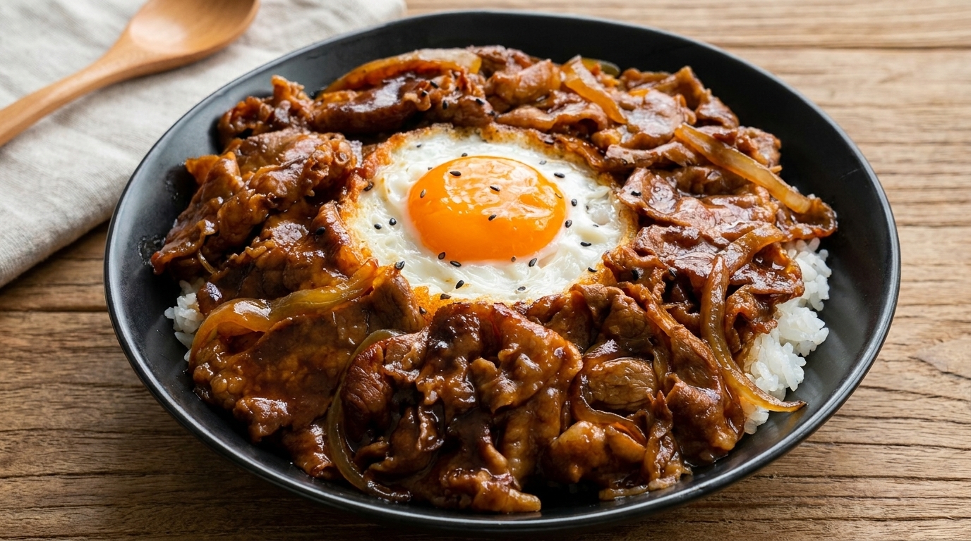 Classic Home-Style Beef Bowl (Gyudon)