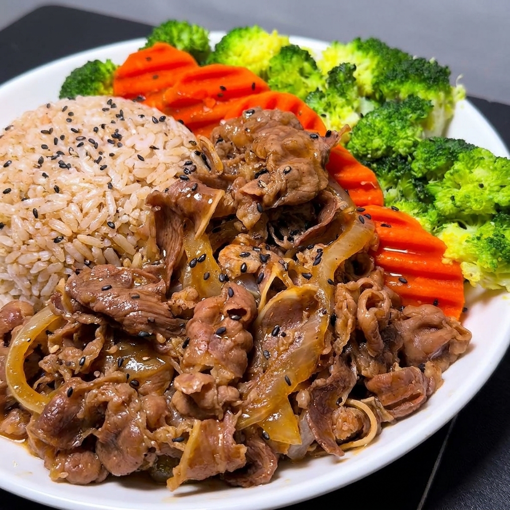 Thinly sliced beef rolls being blanched in boiling water.