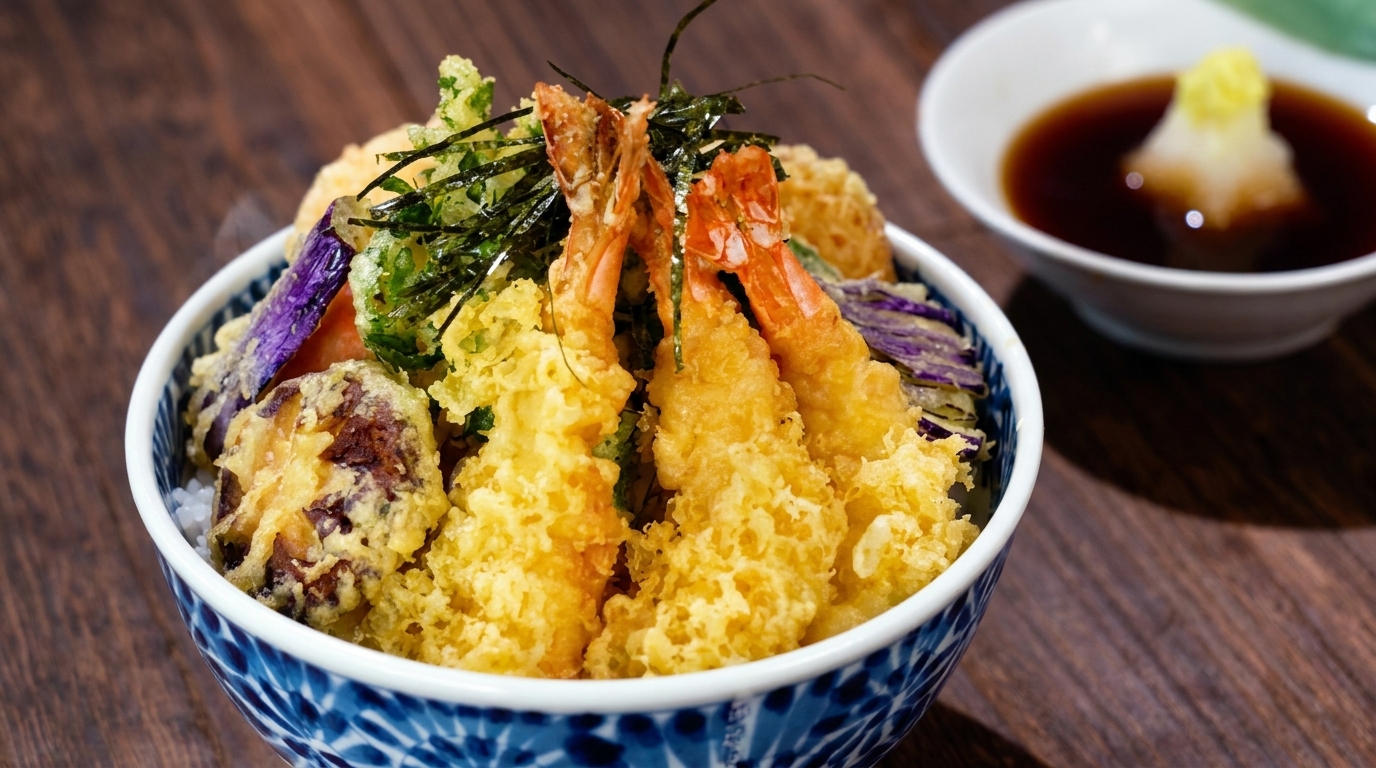 Classic Japanese Tempura Don (Tendon)