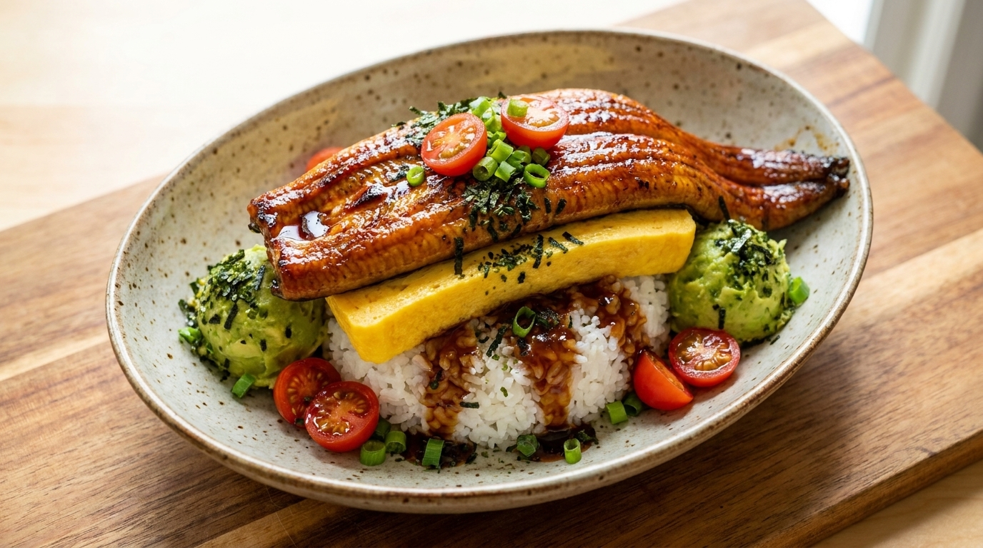 Ultimate Unagi Don with Tamagoyaki & Avocado