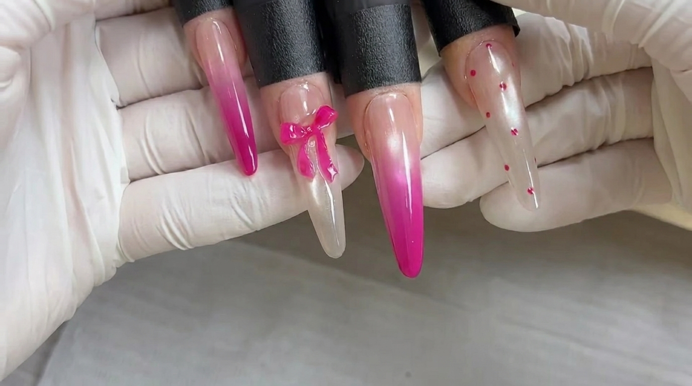 Skinless chicken drumsticks being prepared by cutting and turning the meat inside out using kitchen shears.