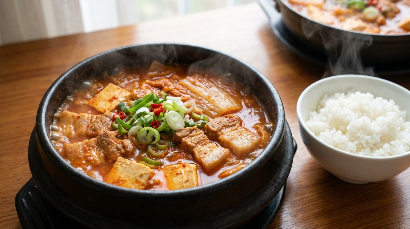 Traditional Kimchi Jjigae (Korean Kimchi Stew)